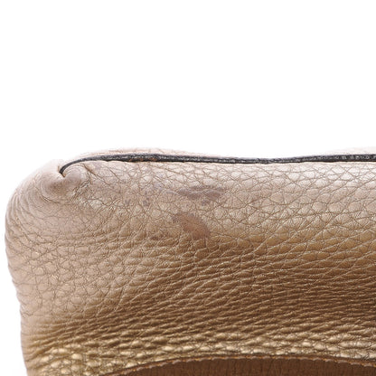 Gucci Metallic Pebbled Calfskin Medium Soho Chain Shoulder Bag Gold Ombre 8 of 10