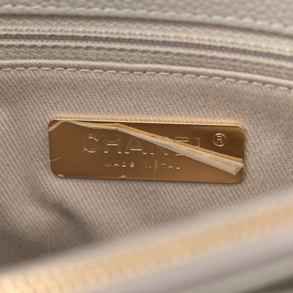Chanel Grained Calfskin Small Stitched Flap Grey 6 of 15