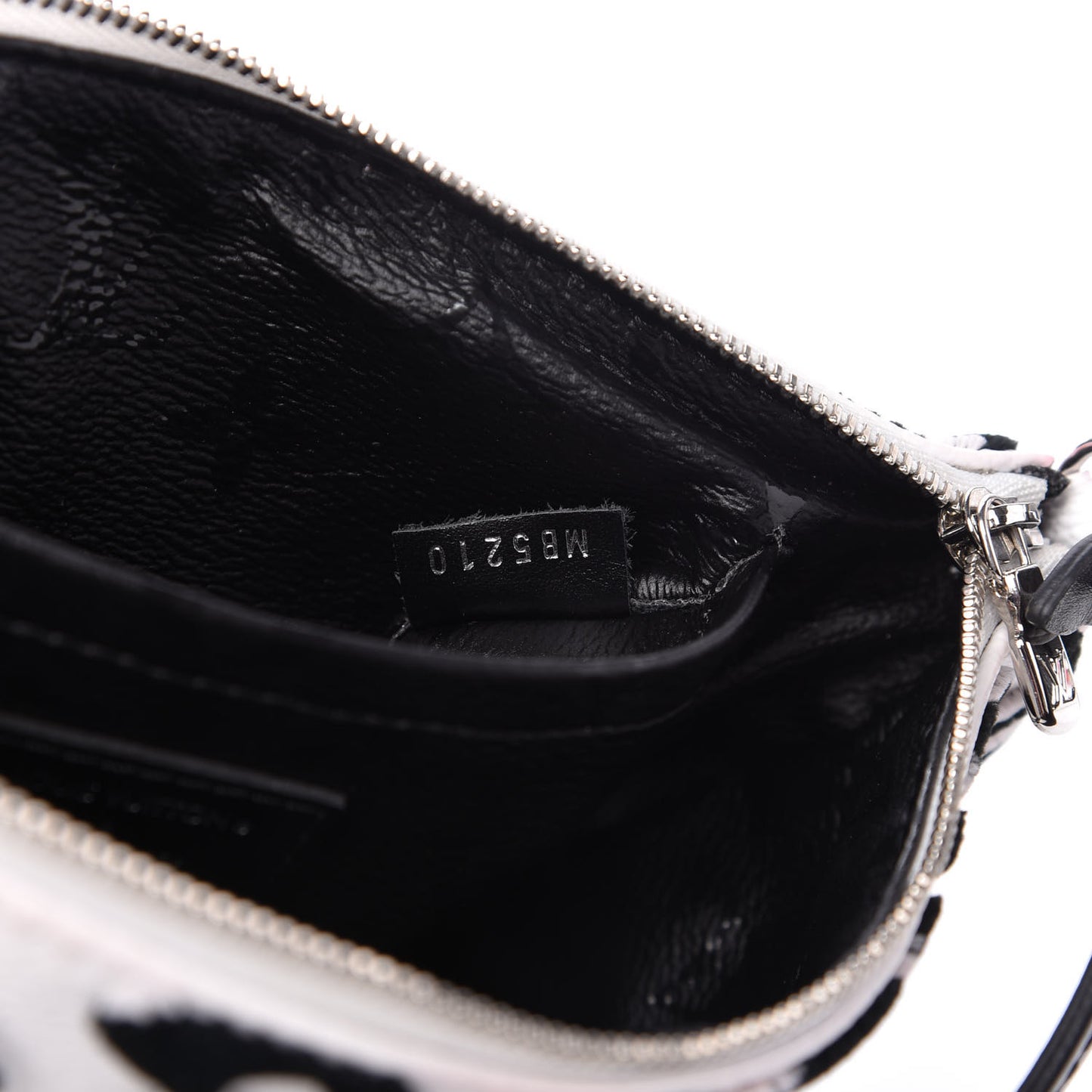 X UF Tufted Monogram Pochette Accessories White Black