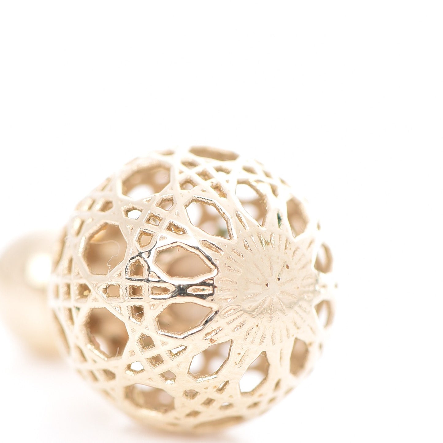 Cannage Mise En Dior Tribal Earrings Gold