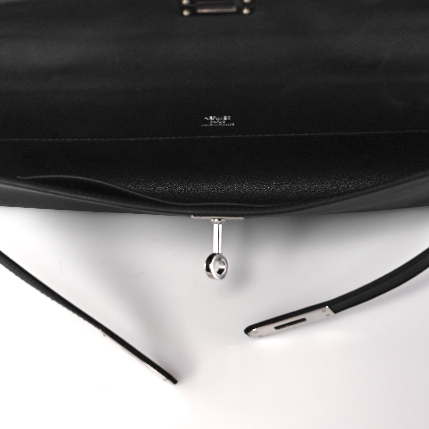 Hermes Swift Kelly Cut Clutch Pochette Black 7 of 29