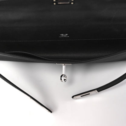 Hermes Swift Kelly Cut Clutch Pochette Black 7 of 29