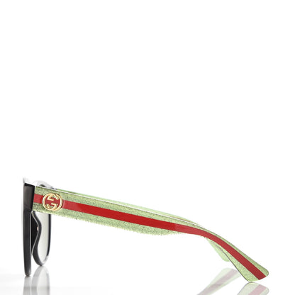 Gucci Acetate Round Web Sunglasses GG 0035S Black 3 of 8