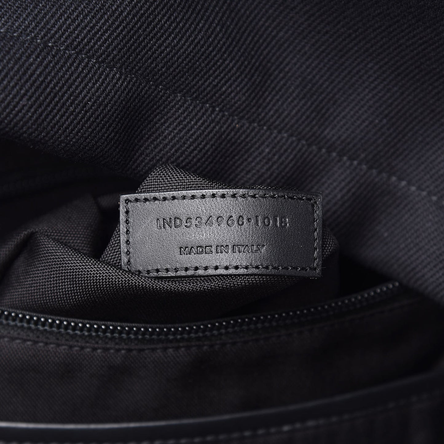 Canvas Signature Embroidered City Backpack Black