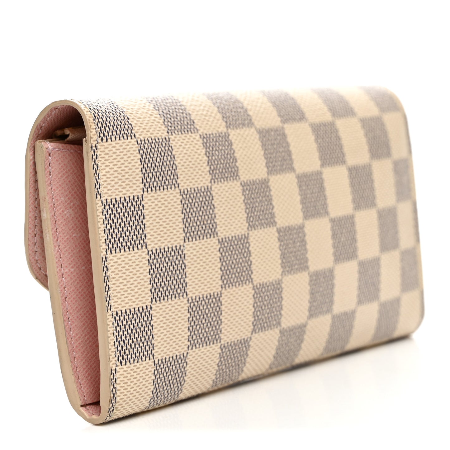 Damier Azur Emilie Wallet Rose Ballerine