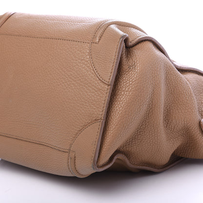 Celine Drummed Calfskin Mini Luggage Camel 7 of 13