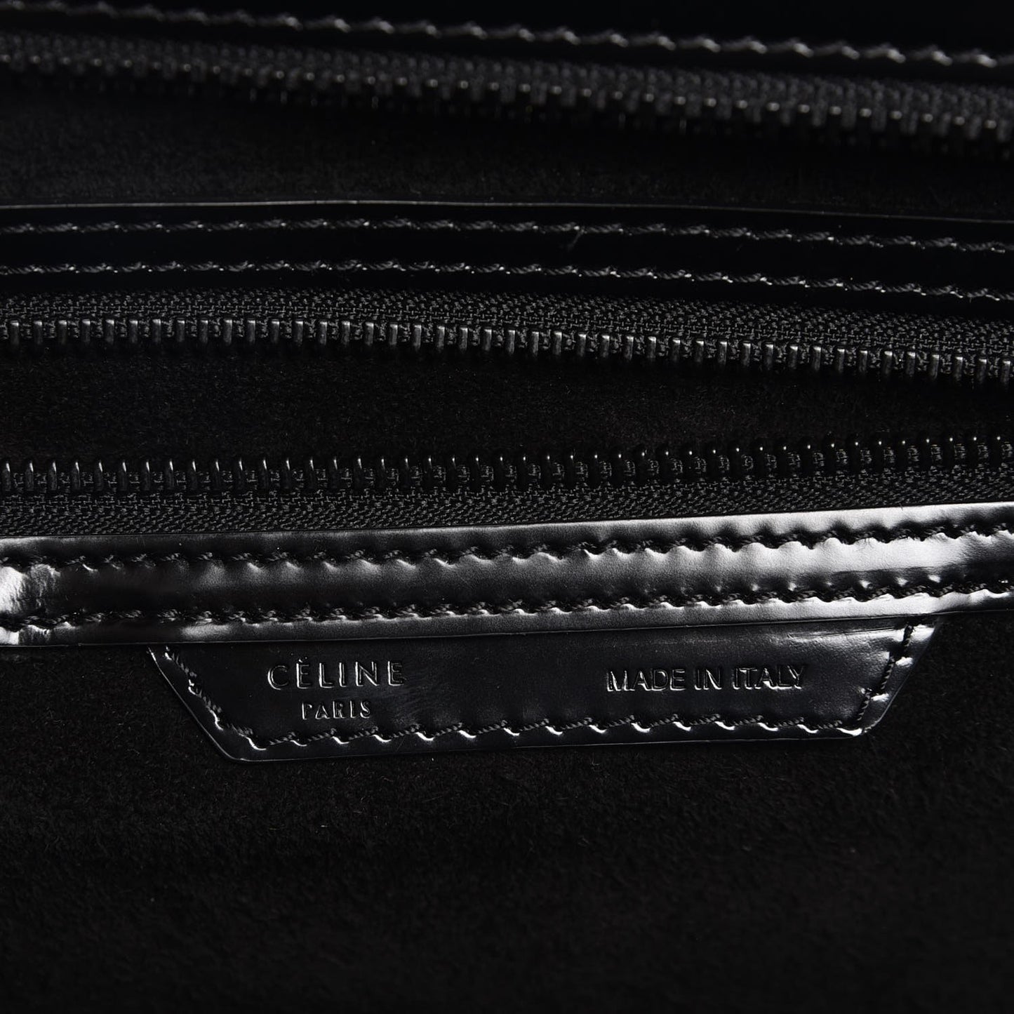 Spazzolato Calfskin Small Luggage Black