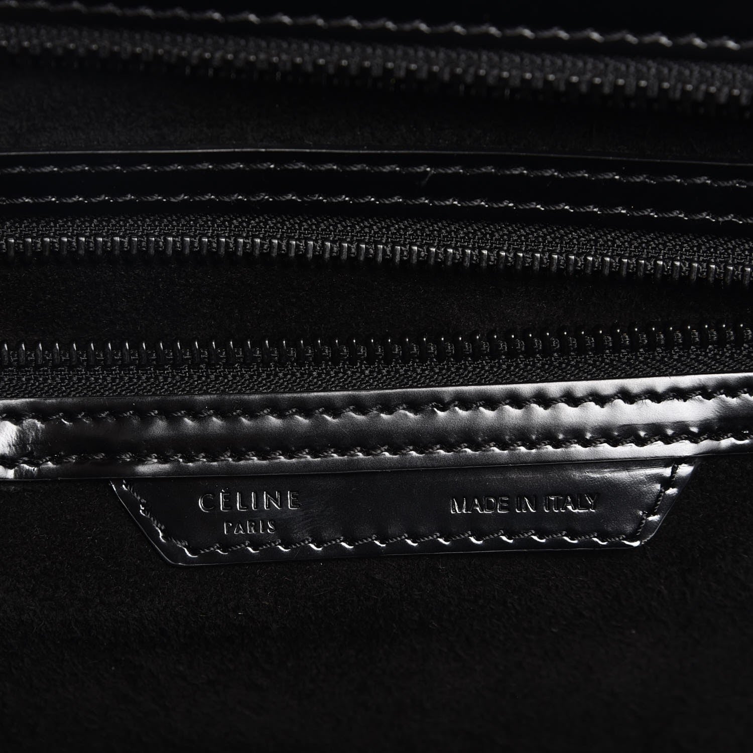 Celine Spazzolato Calfskin Small Luggage Black 6 of 7