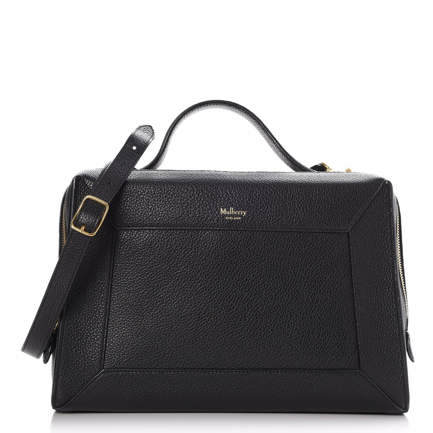 Small Classic Grain Calfskin Hopton Black