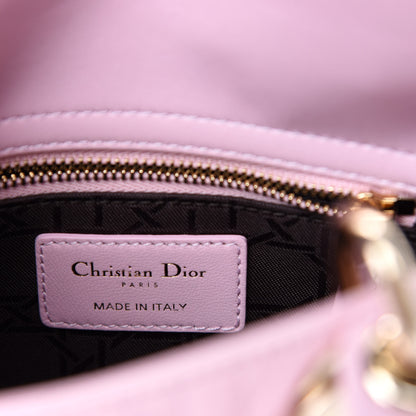 Christian Dior Lambskin Cannage Mini Lady Dior Rose Clair 8 of 11