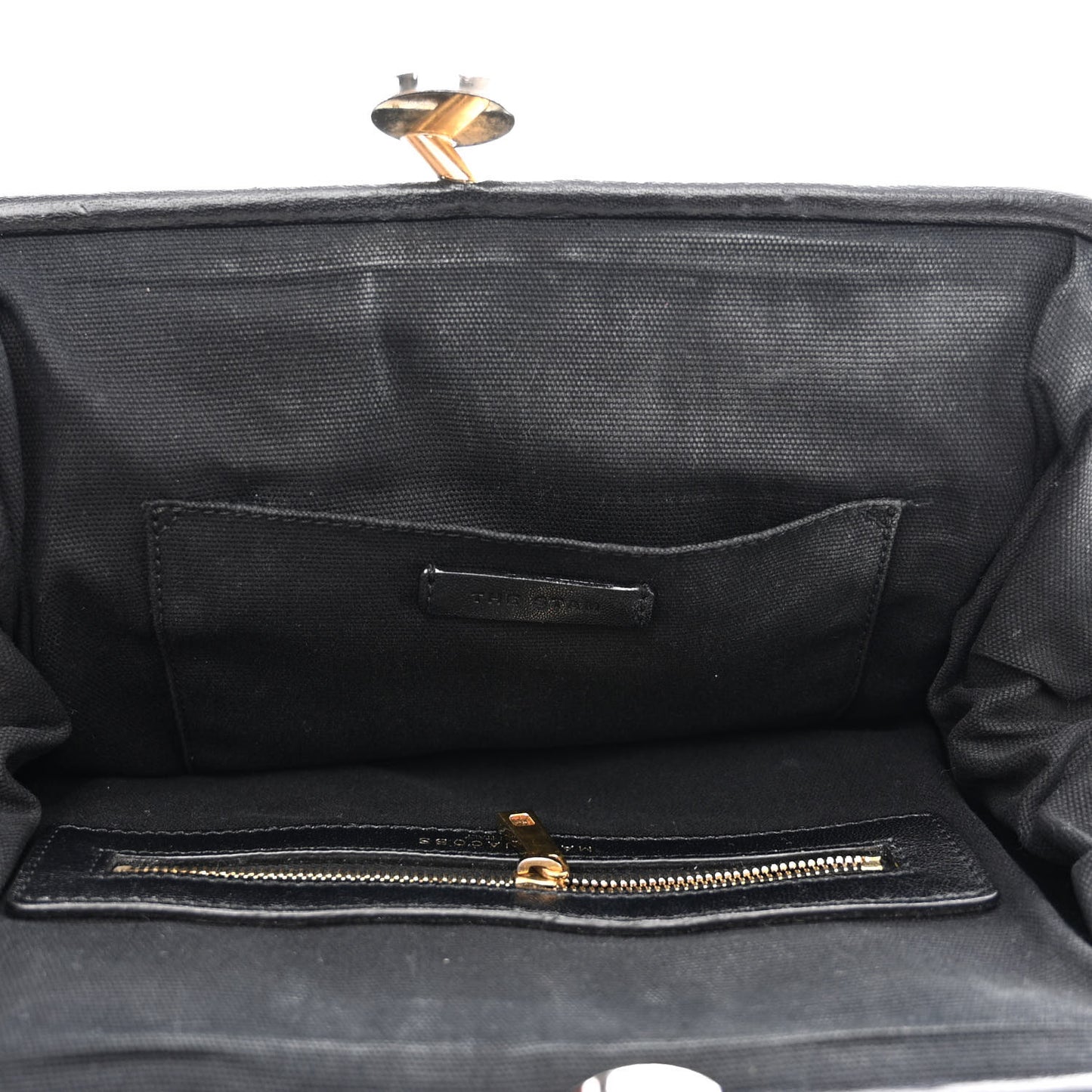 Calfskin Quilted Stam Black