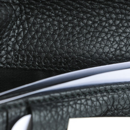 Gucci Pebbled Calfskin Medium Soho Zip Around Wallet Black 7 of 7