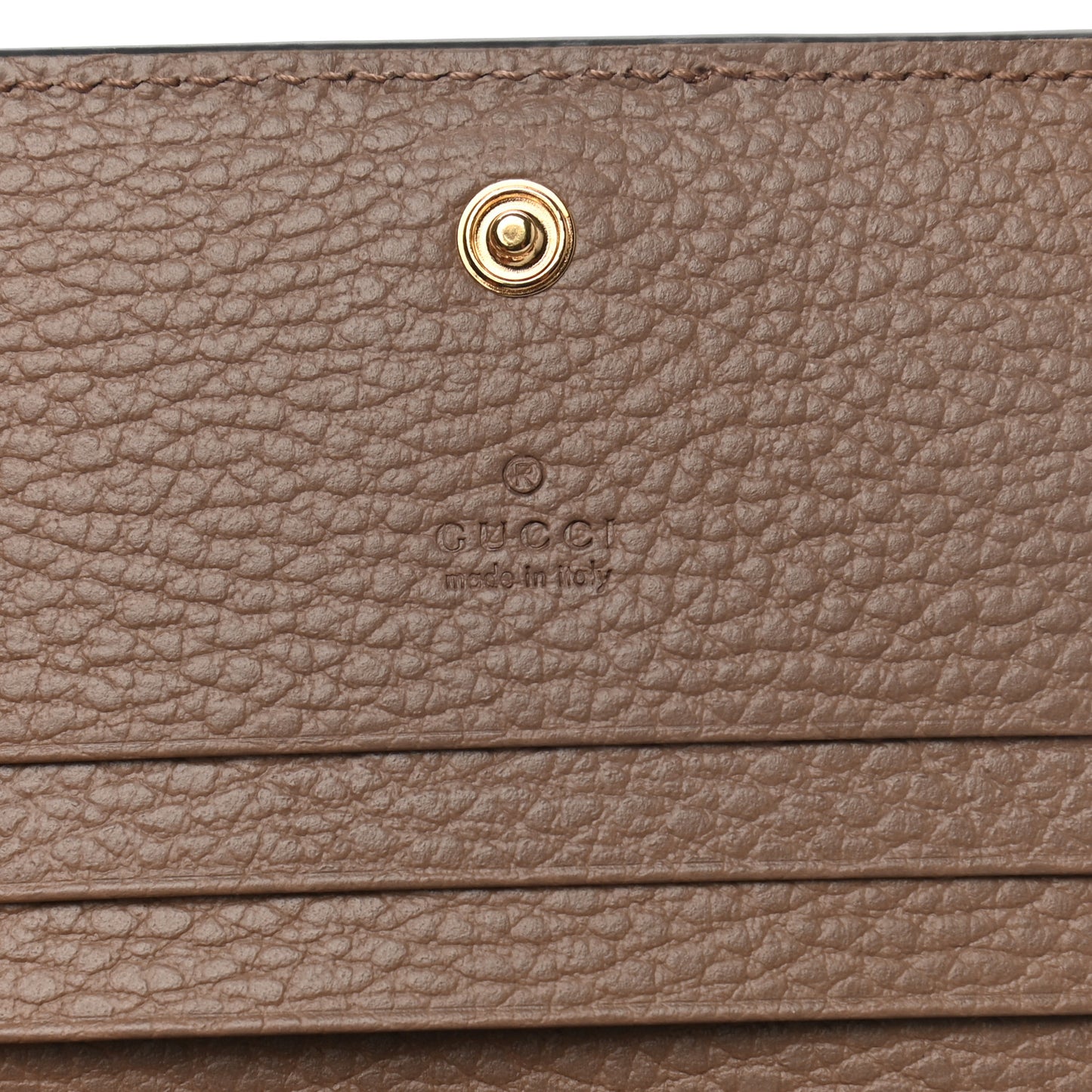 Dollar Calfskin GG Supreme Monogram GG Marmont Card Case Porcelain Rose Beige Ebony