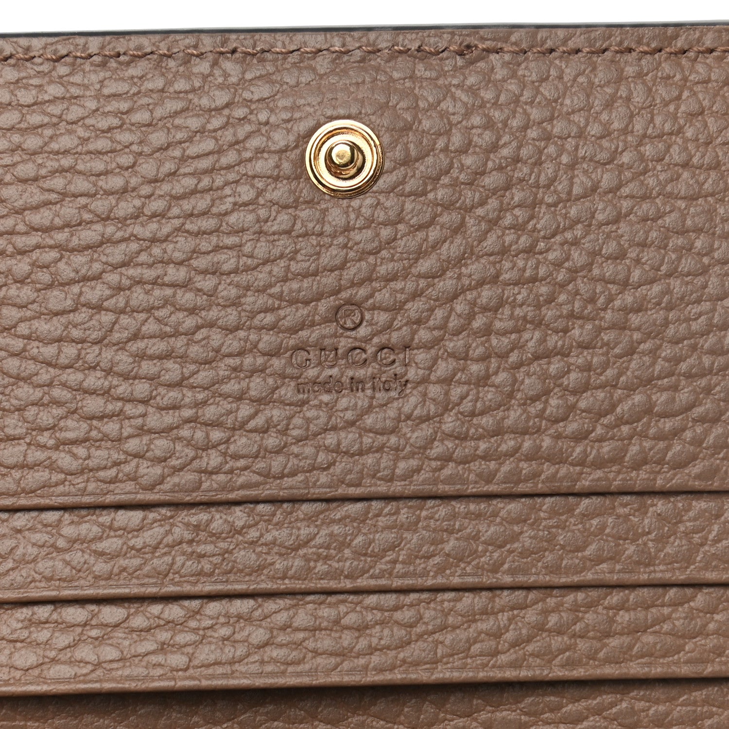 Gucci Dollar Calfskin GG Supreme Monogram GG Marmont Card Case Porcelain Rose Beige Ebony 6 of 8