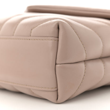 Saint Laurent Calfskin Y Quilted Monogram Toy Loulou Crossbody Bag Light Natural 9 of 12