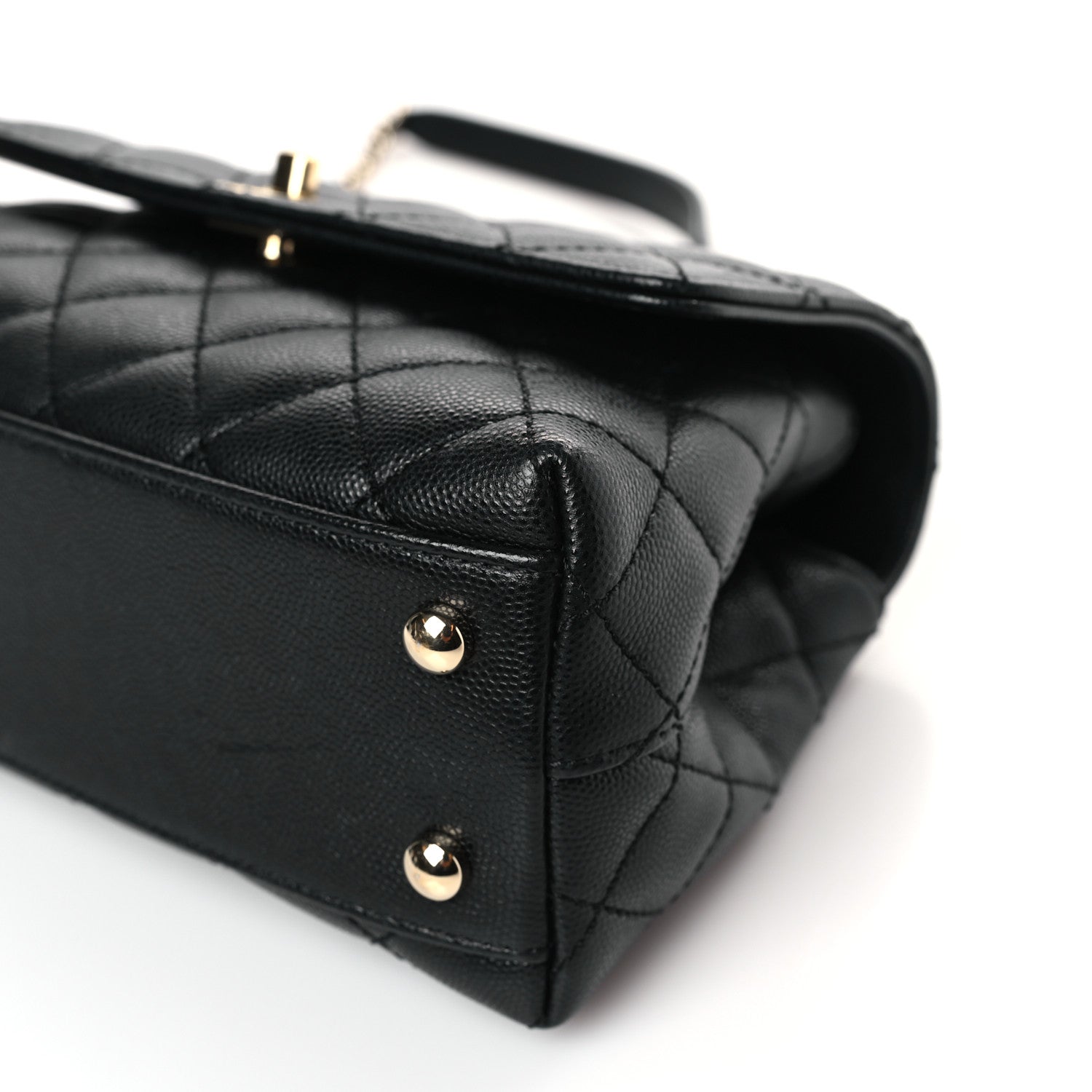 Chanel Caviar Quilted Mini Coco Handle Flap Black 9 of 9