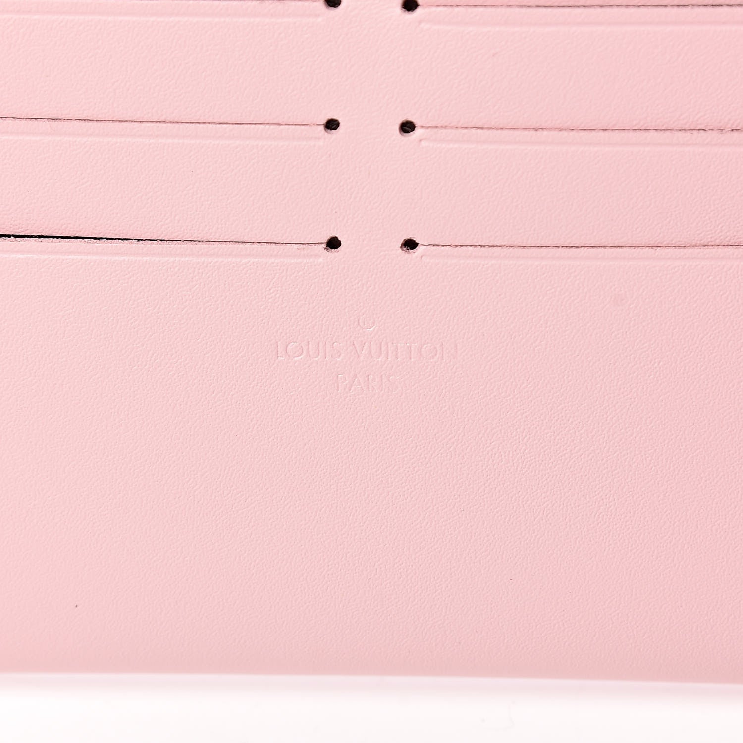 Louis Vuitton Calfskin Felicie Card Holder Insert Rose Ballerine 6 of 7