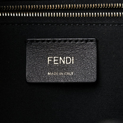 Fendi X JOSHUA VIDES Coated Canvas FF Cloudy Shopping Tote White Celeste Black 6 of 17