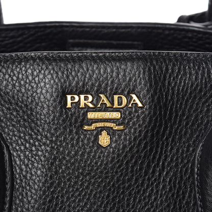 Prada Vitello Daino Tote Black 12 of 12
