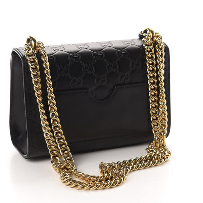 Gucci Guccissima Small Padlock Shoulder Bag Black 2 of 12