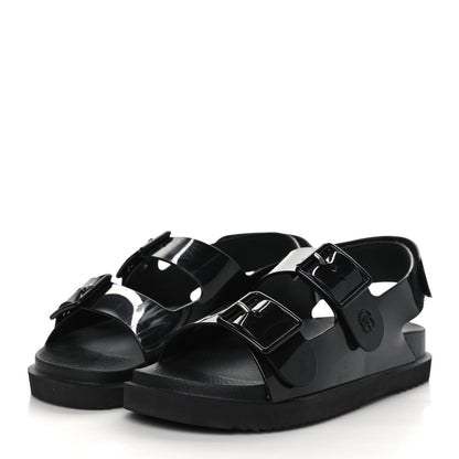 Gucci Rubber Mini Double G Womens Isla Dad Sandals 38 Black 3 of 7