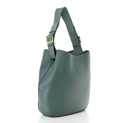 Burberry Grainy Calfskin Small Elmstone Hobo Eucalyptus Green 3 of 18