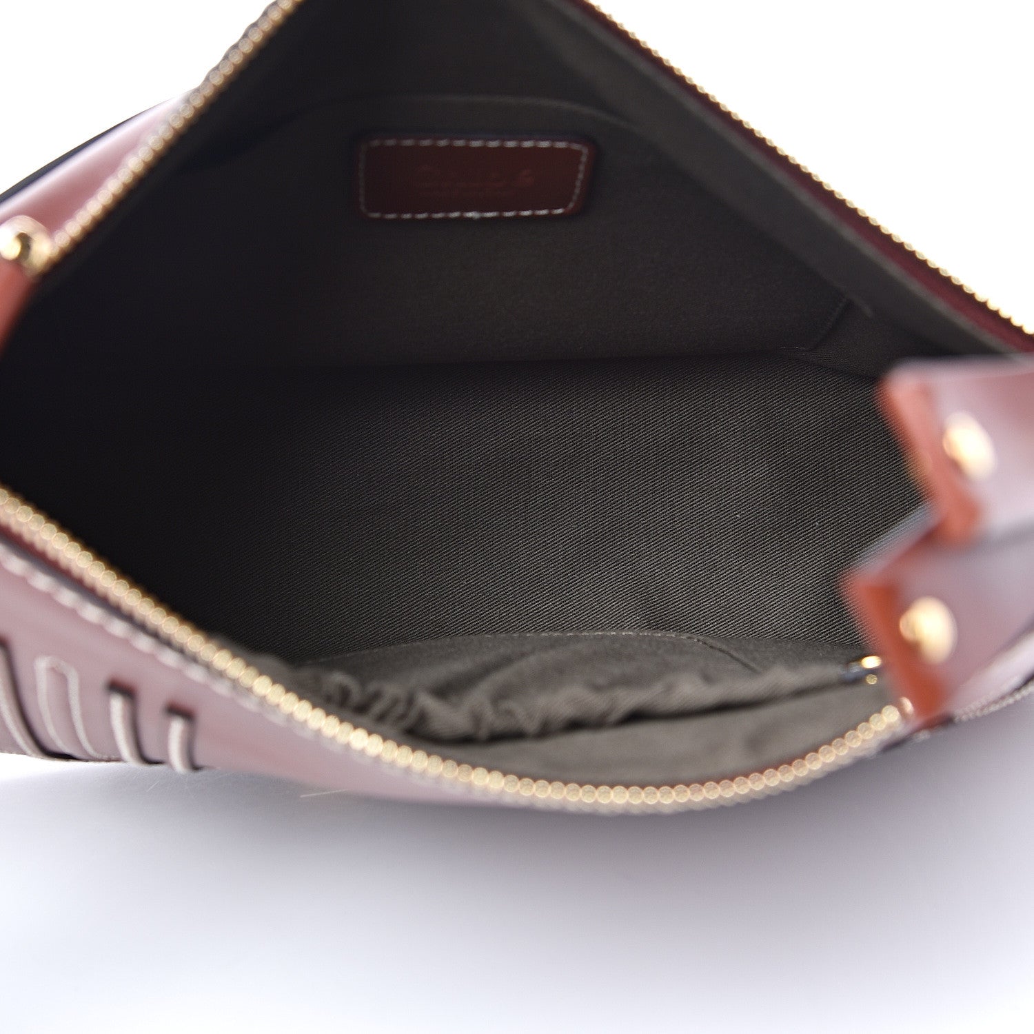 Chloe Calfskin Medium Marcie Saddle Shoulder Bag Sepia 4 of 9