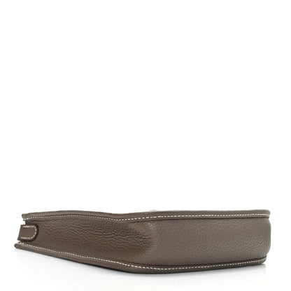 Hermes Taurillon Clemence Amazone Evelyne TPM Etoupe Bleu Indigo 4 of 10