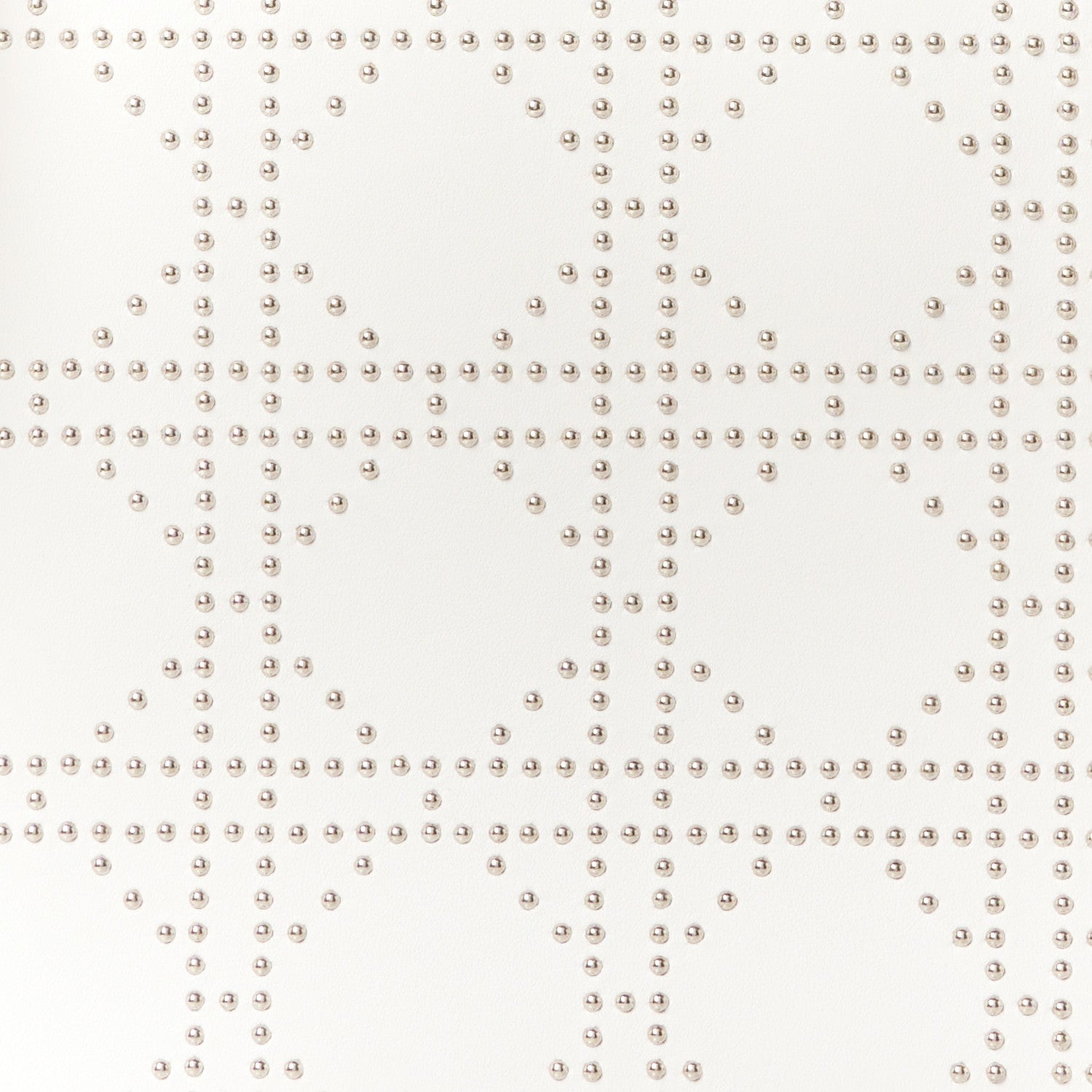 Christian Dior Lambskin Studded Cannage Medium Lady Dior White 8 of 10