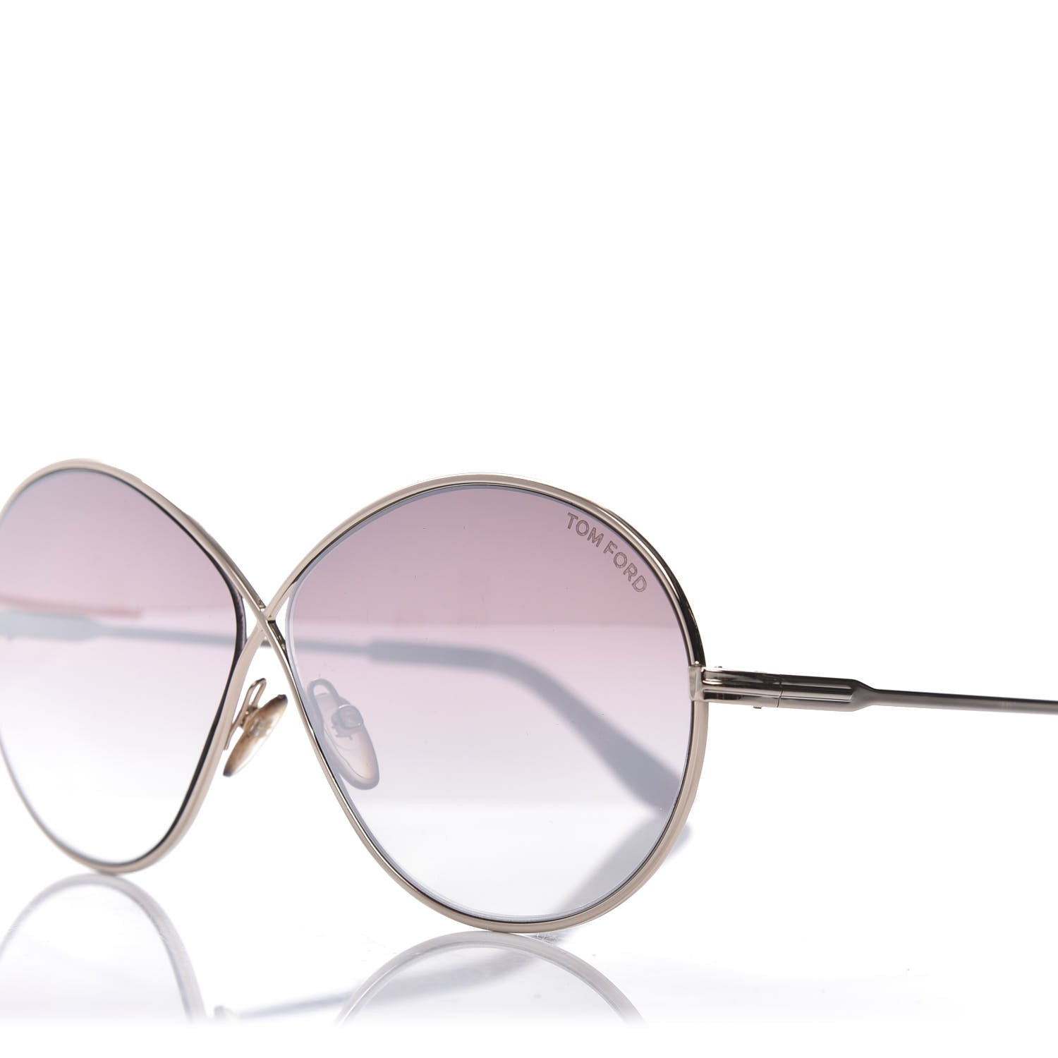 Tom Ford Rania-02 Oval Sunglasses TF564 Light Gold 7 of 8