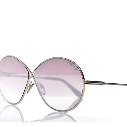 Tom Ford Rania-02 Oval Sunglasses TF564 Light Gold 7 of 8