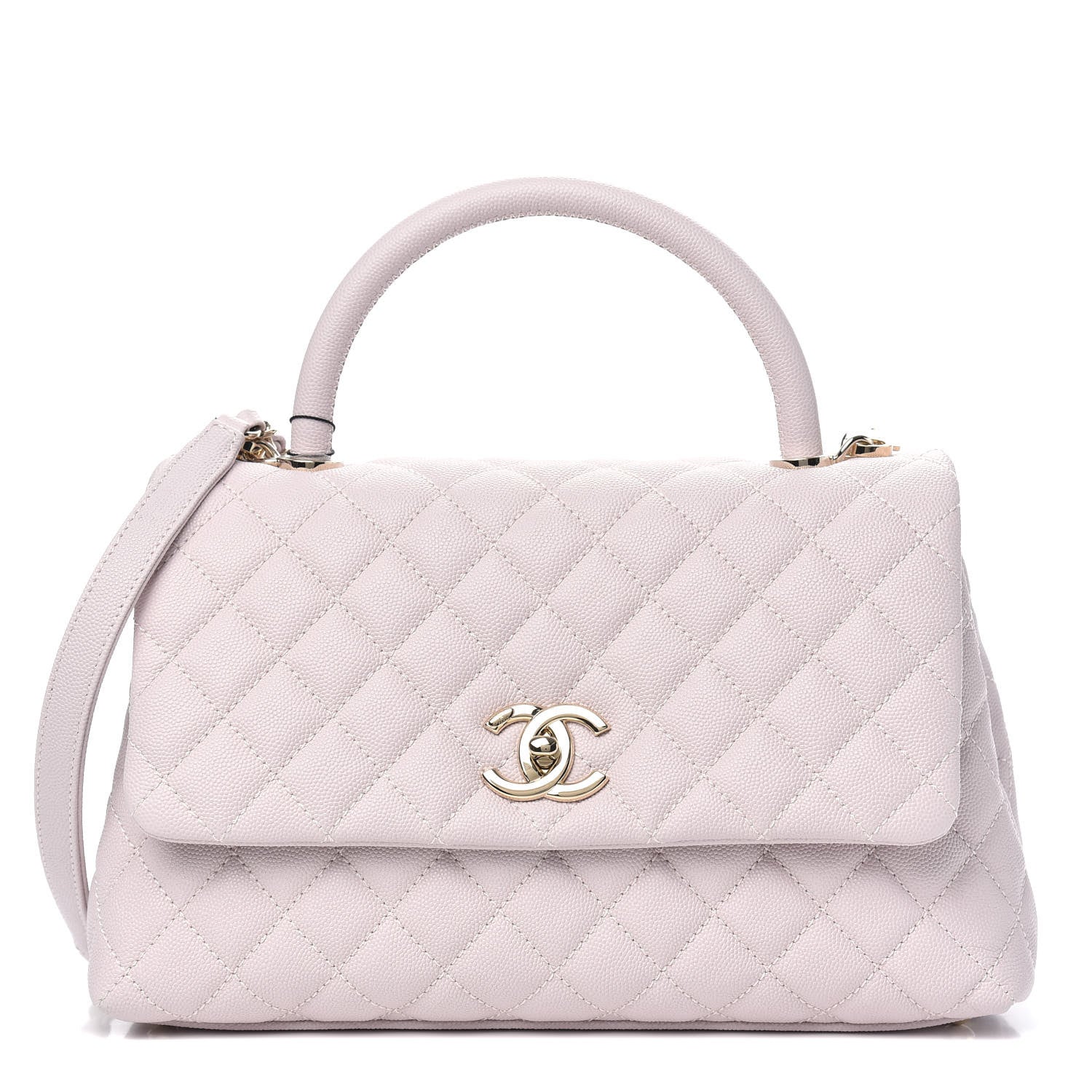 Chanel Caviar Quilted Small Coco Handle Flap Lilas Lilac 1 of 11