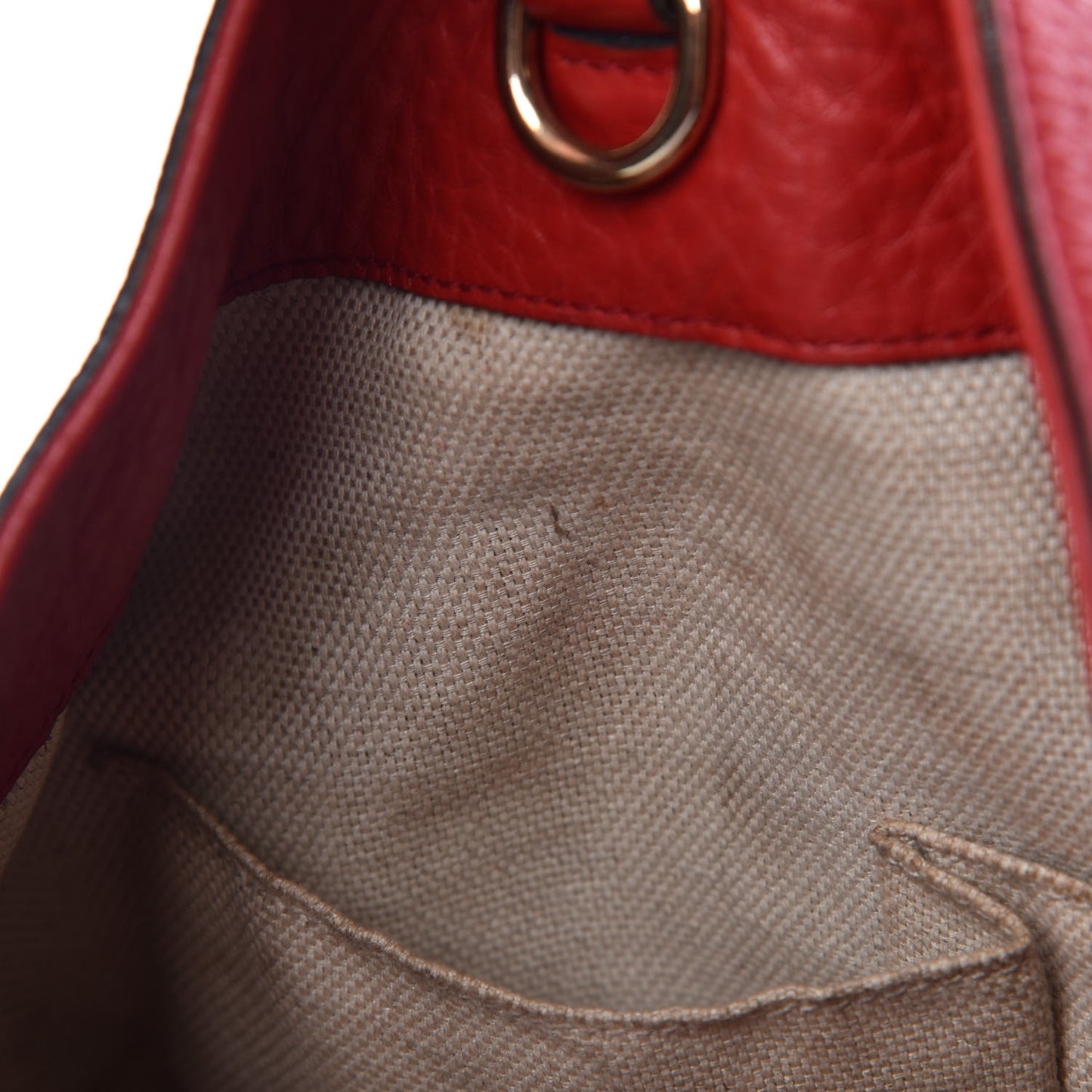 Pebbled Calfskin Medium Soho Chain Shoulder Bag Tabasco Red