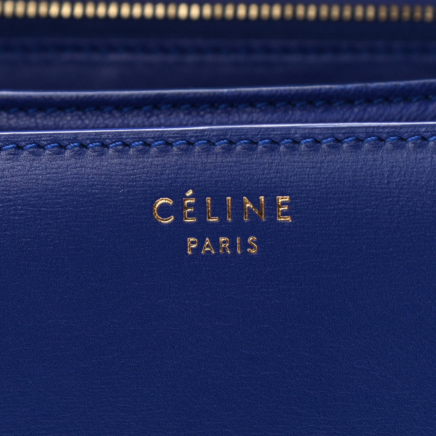 Box Calfskin Medium Classic Box Flap Bag Indigo