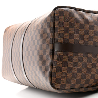 Louis Vuitton Damier Ebene Keepall Bandouliere 55 10 of 12