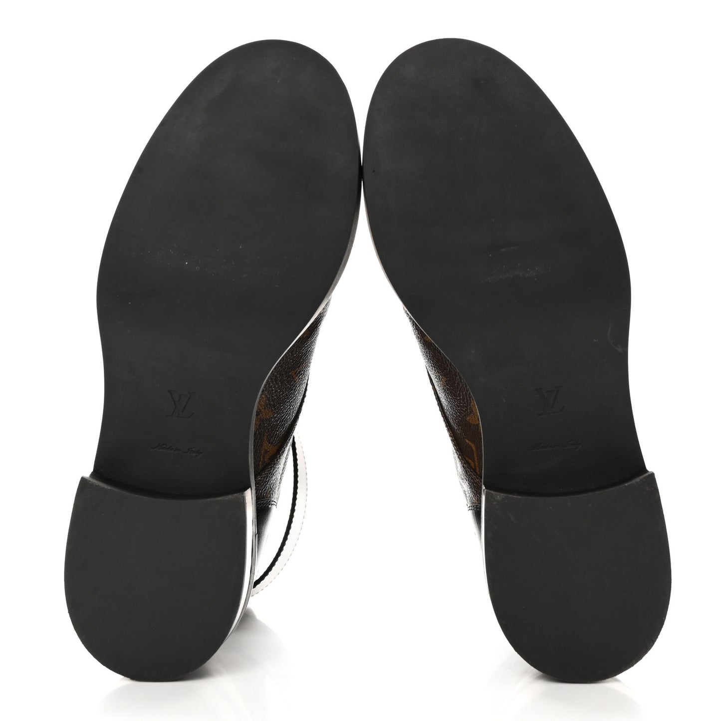 Calfskin Monogram Wonderland Flat Ranger Boots 39 Black