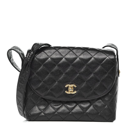 Chanel Caviar Quilted Flap Shoulder Bag Black 1 of 12