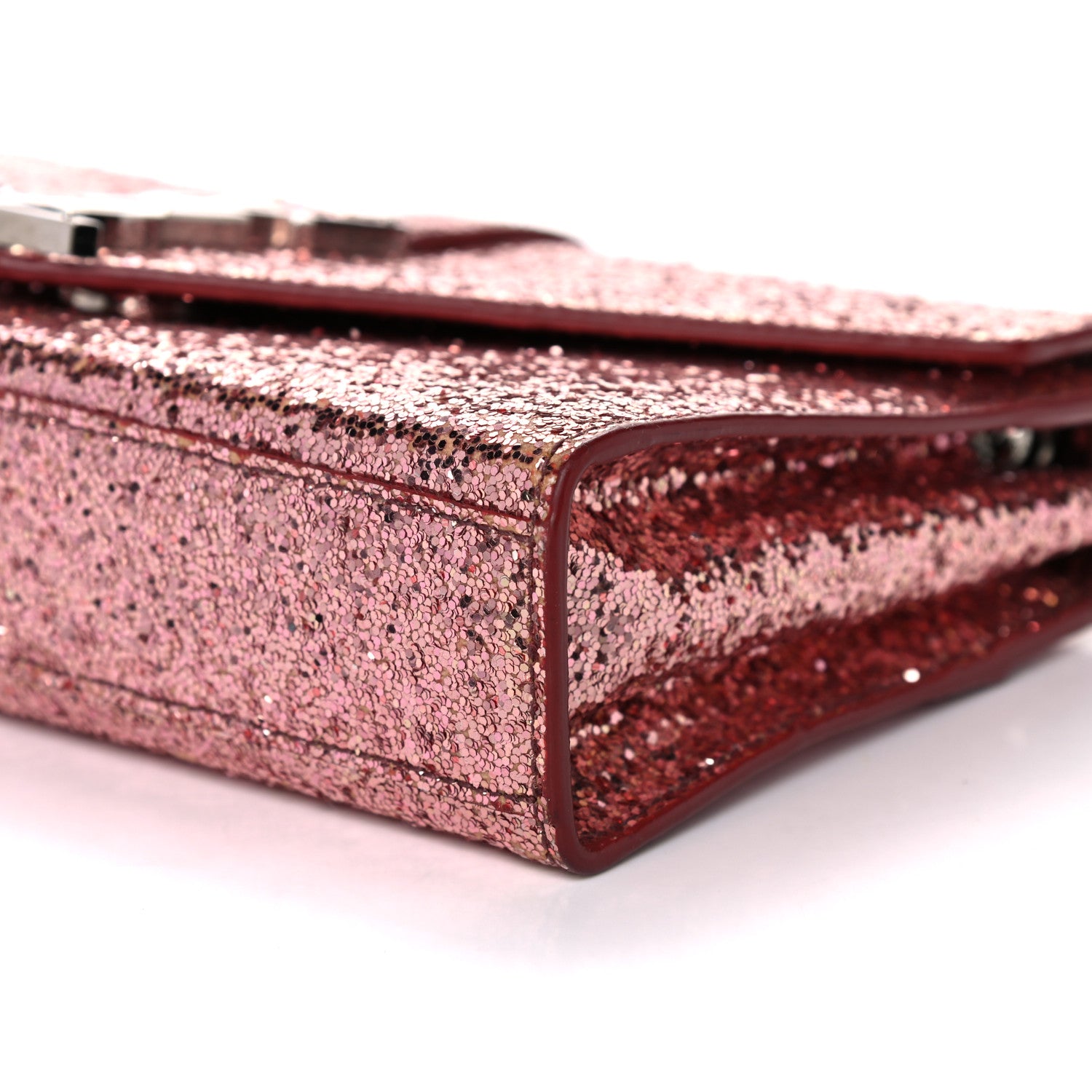 Saint Laurent Glitter Monogram Galactica Satchel Pink 11 of 19