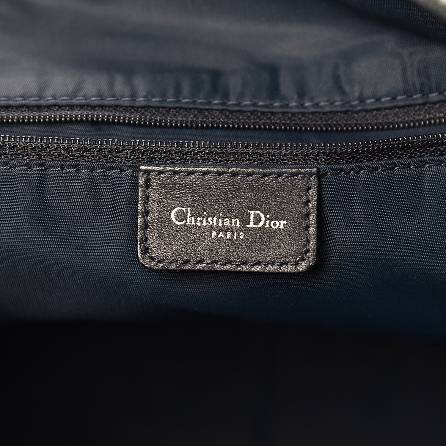 Christian Dior Monogram Tote Navy 7 of 16