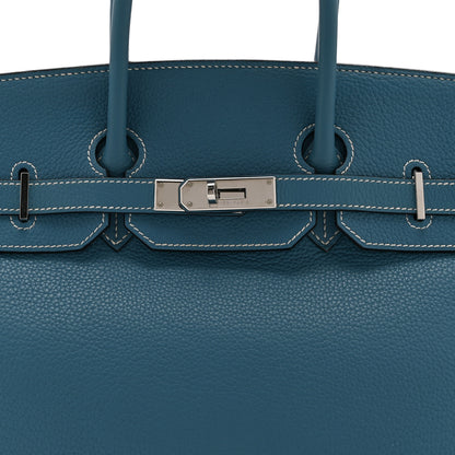 Hermes Togo Birkin 35 Blue Jean 8 of 10