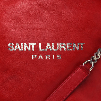 Saint Laurent Lambskin Teddy Drawstring Bag Eros Red 12 of 15