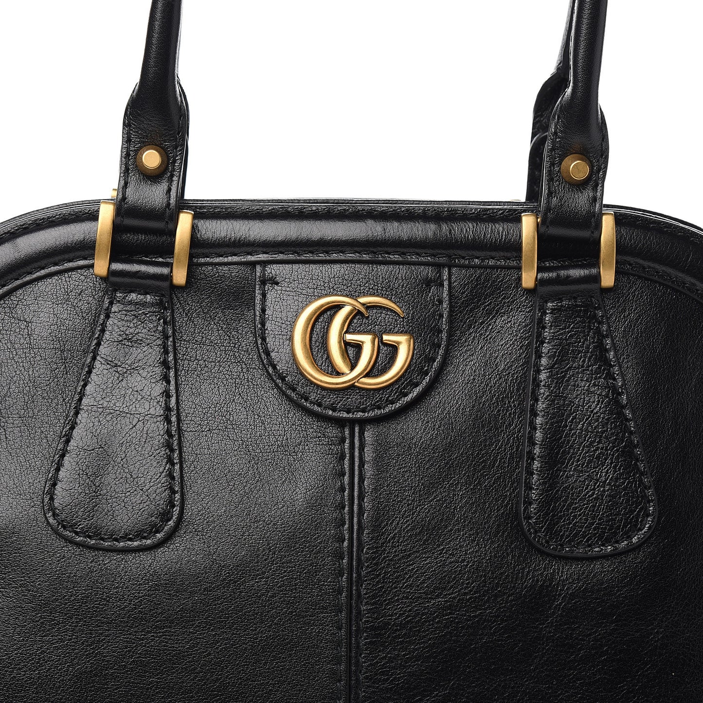 Calfskin Large Re(Belle) Top Handle Bag Black