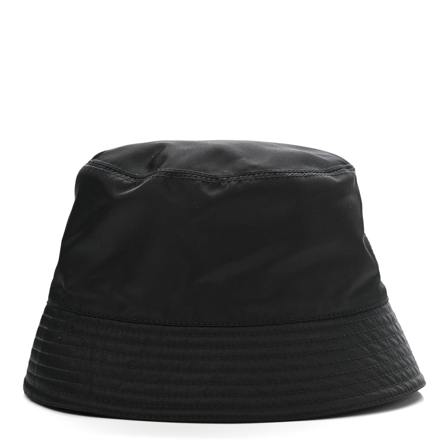 Re-Nylon Metal Triangle Logo Mens Bucket Hat L Black