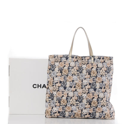 Chanel Nylon Cat Emoticon Tote Navy Gold 9 of 9
