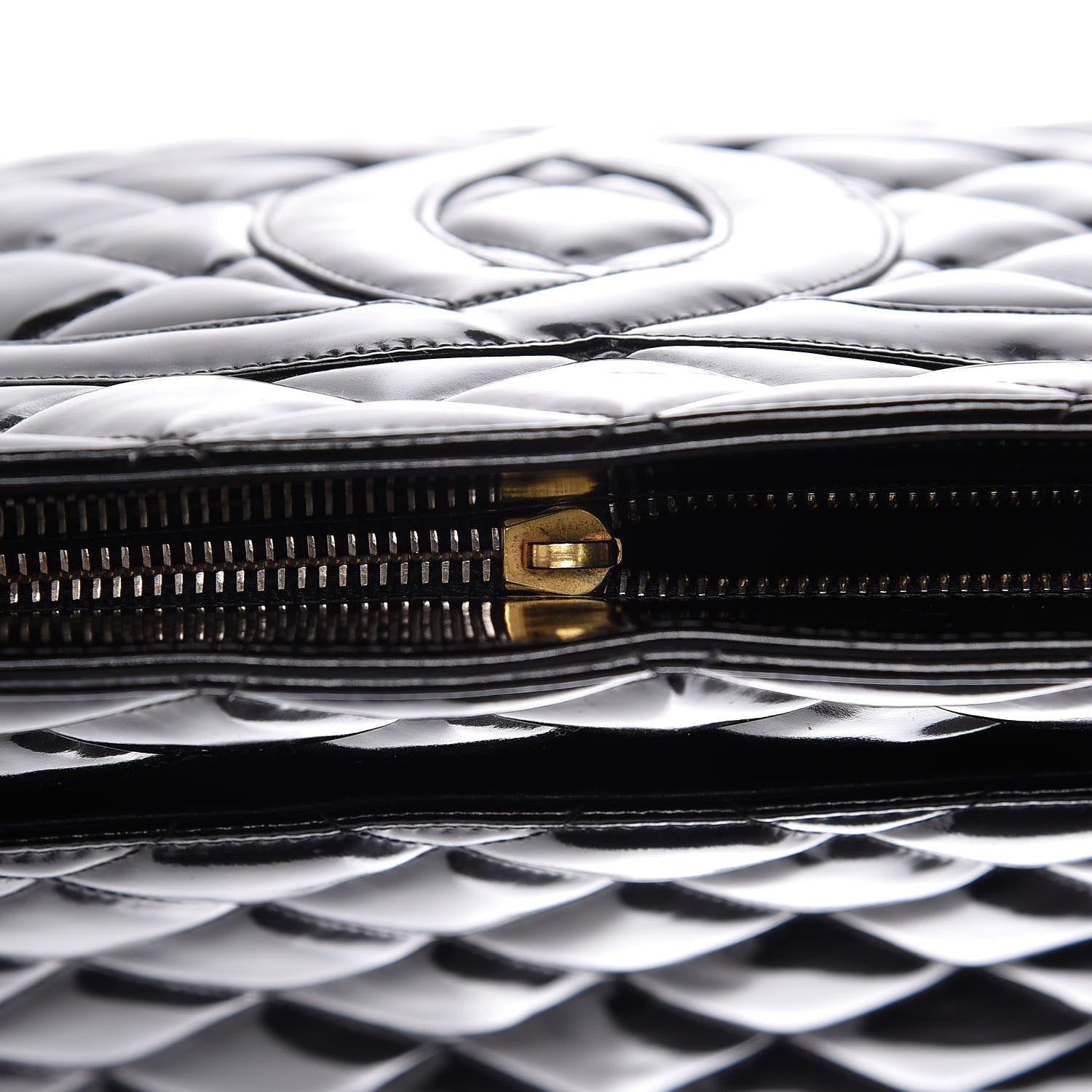 Chanel Patent Medallion Tote Black 16 of 21