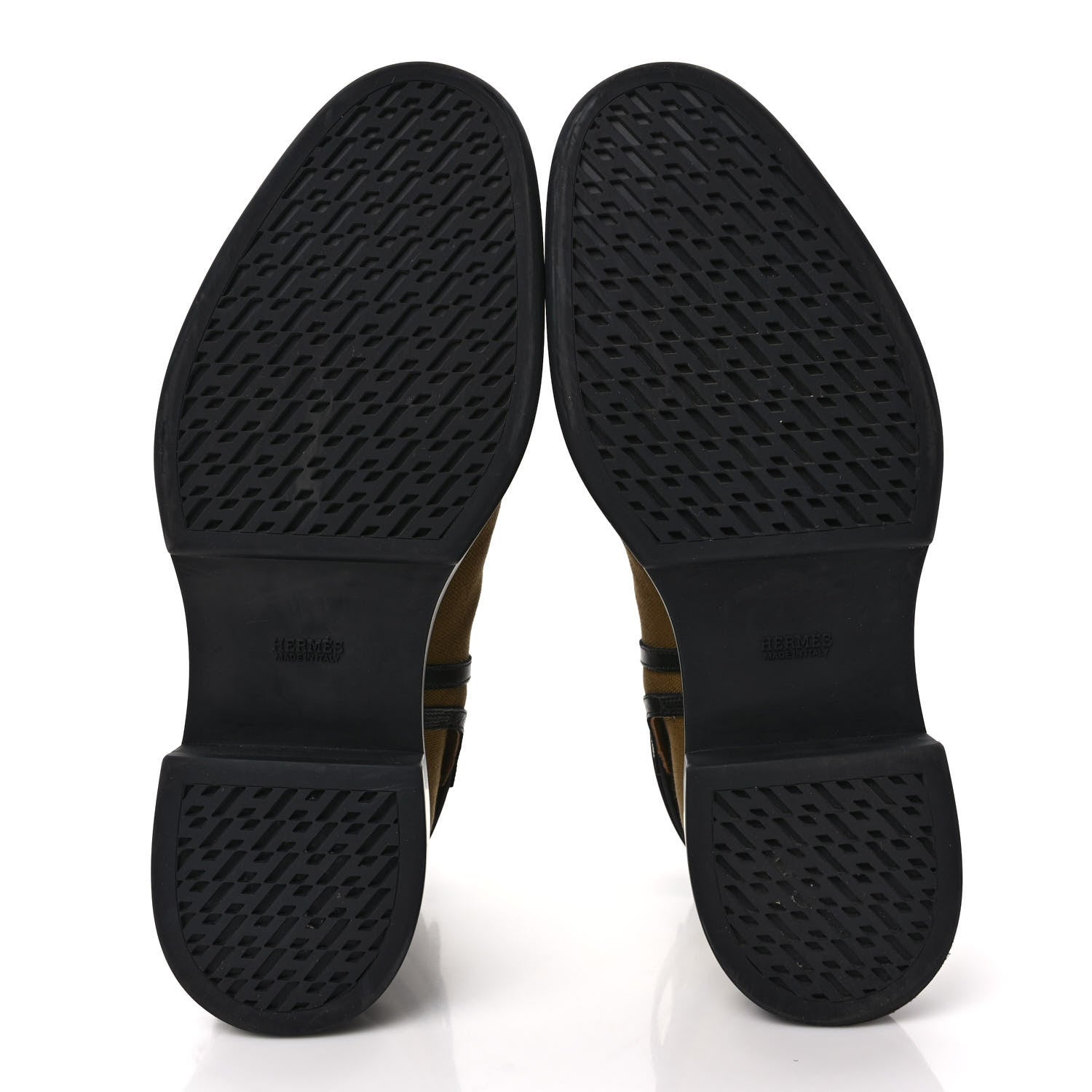 Hermes Canvas Veo Ankle Boots 42 Kaki Black 5 of 8