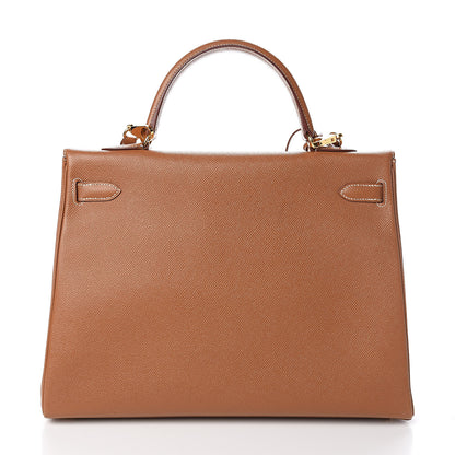 Hermes Courchevel Kelly Retourne 35 Gold 4 of 43