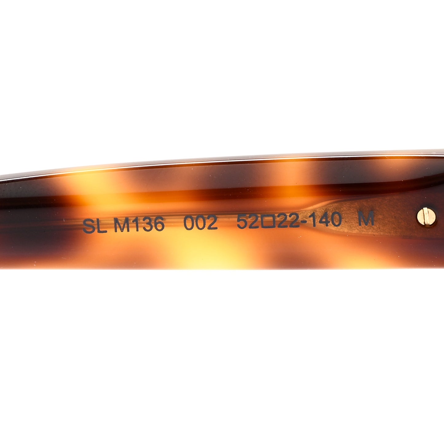 Acetate Oval Sunglasses SL M136 Medium Havana