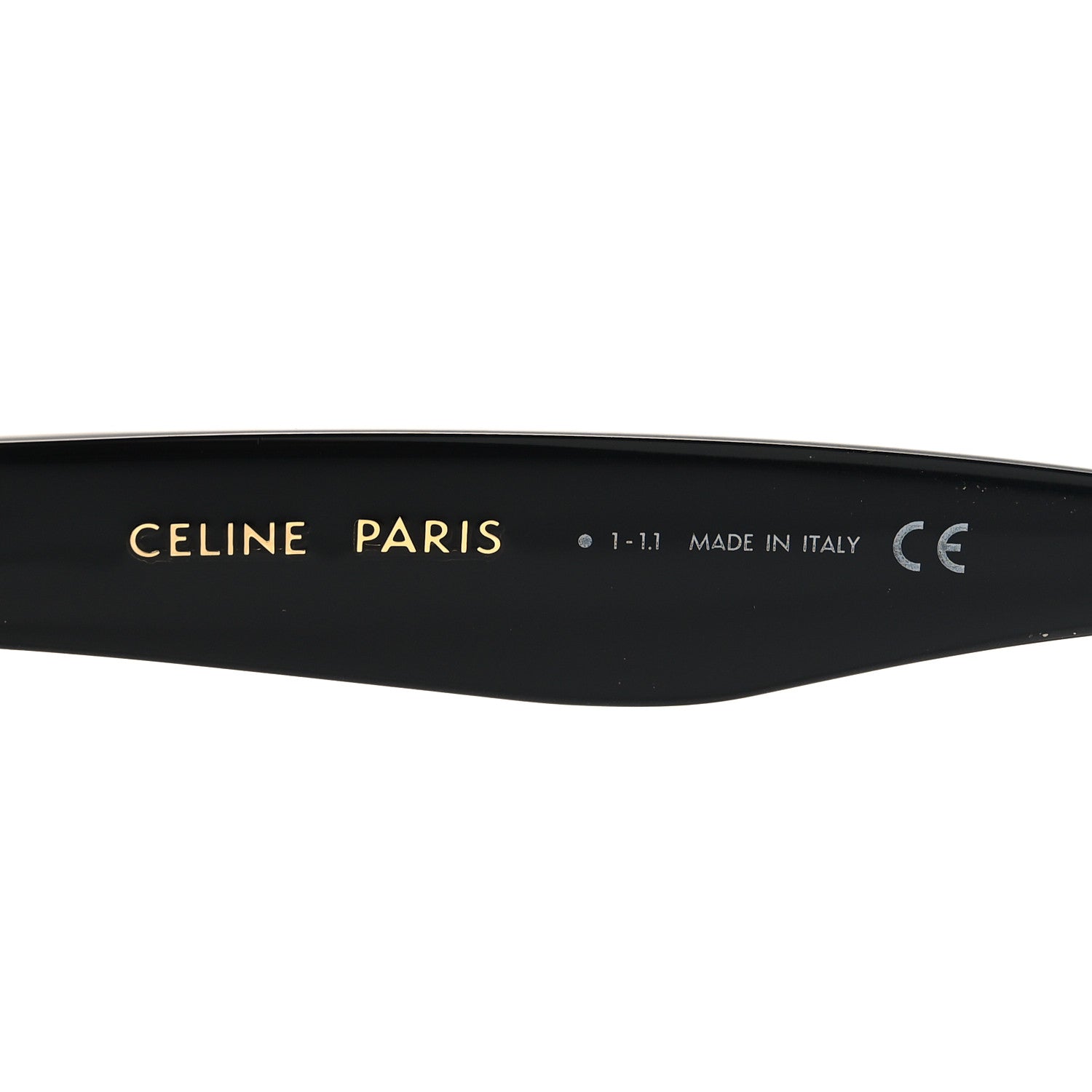Celine Acetate Polarized Oversized Sunglasses CL4055IN Black 5 of 7