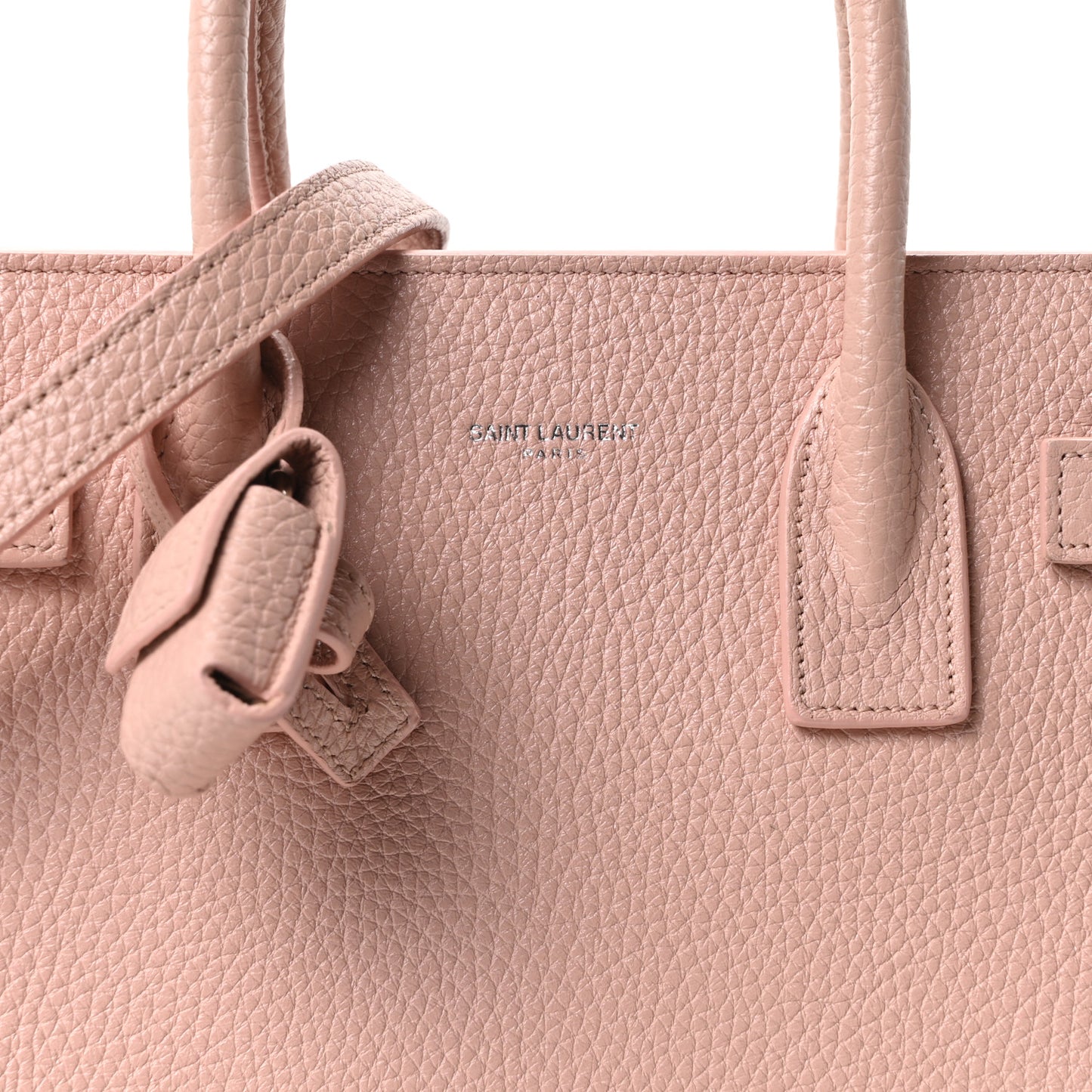 Grained Calfskin Baby Sac De Jour Antique Rose